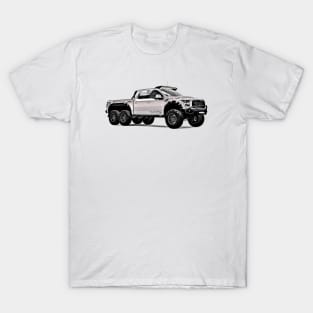 VelociRaptor Truck Cartoon T-Shirt